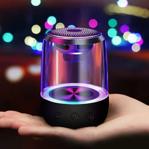 MAGICVOICE MV-24696 600 MAH TAŞINABİLİR RGB MİKROFONLU AUX/TF/BLUETOOTH 3 W HOPARLÖR SPEAKER (BEYAZ) görseli 3