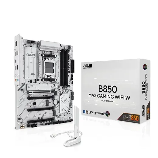 ASUS B850 MAX GAMING WIFI6E DDR5 HDMI DP PCIE 5.0 AM5 ATX görseli 3