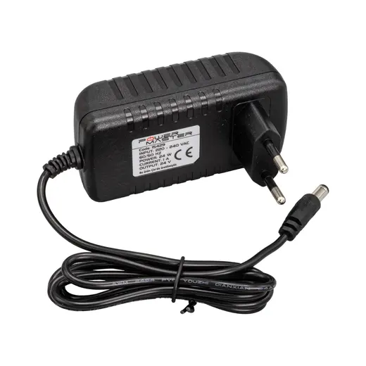 POWERMASTER PM-15429 24 VOLT - 1 AMPER 5.5*2.5 MM UÇLU PRİZ TİPİ PLASTİK KASA ADAPTÖR görseli 3