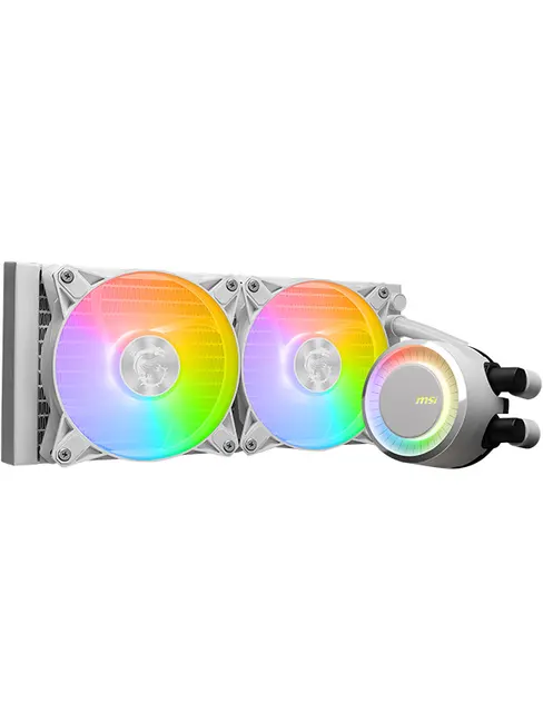 MSI 240mm MAG CORELIQUID E240 WHITE ARGB AM5-1851p Sıvı Soğutmalı İşlemci Fanı Beyaz görseli 6