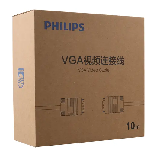 PHILIPS SWV6139B/93 SİYAH 3+6 ERKEK-ERKEK 15 PİN 10 METRE VGA KABLO görseli 3