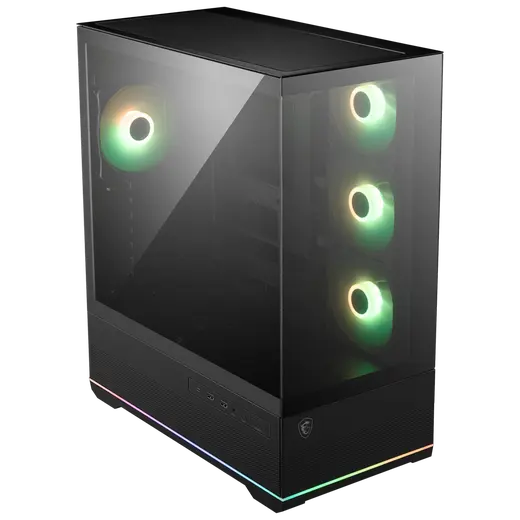 MSI MAG PANO 110R PZ USB3.2 4x12CM ARGB FAN TEMPERLI CAM GAMING ATX KASA SIYAH alternatif görünüm