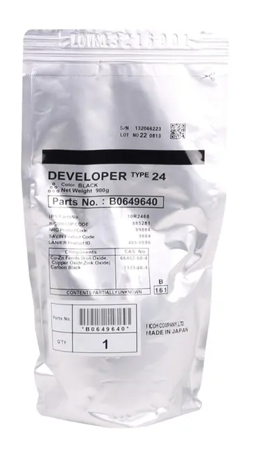 Ricoh TYPE-24 Orjinal Developer MP 7500 7000 8000 7502 7503 9002 9003 B0649640
