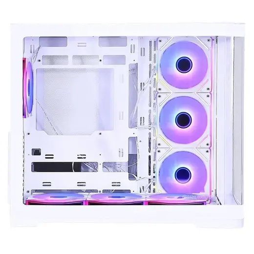 GAMEBOOSTER GB-G2852W Gaming Mid-Tower PC Kasası Beyaz 7-Fanlı görseli 2