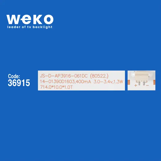 WKSET-6211 36915X3 JS-D-AP3916-061DC (80522.) 3 ADET LED BAR alternatif görünüm