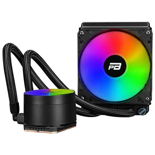 POWERBOOST 120mm NOBLE 120 PB-LCS-YC120 RGB Sıvı Soğutmalı AM5-1851p İşlemci Fanı görseli 3