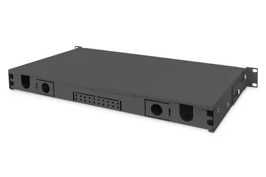 DIGITUS DN-96200-BL-QL Fiber Optik Ek Kutusu, genişletilebilir, hızlı kilit mekanizmalı, ön panel olmadan boş alternatif görünüm