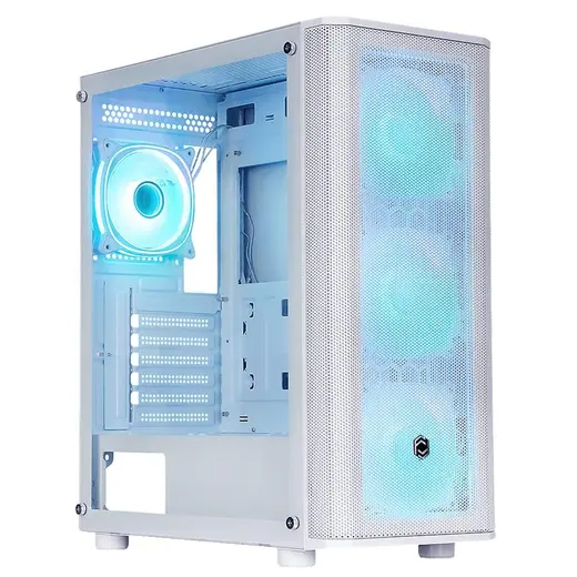 FRISBY CM-106 650W 80+ DOUBLE ARGB GAMING BEYAZ MESH KASA görseli 1