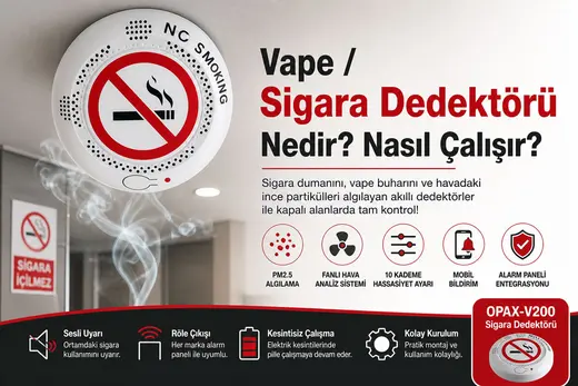 OPAX-V200 PRO Wi-Fi Sigara ve Vape Dedektörü görseli 6