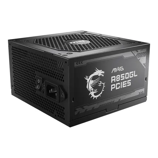 MSI 850W 80+ GOLD A850GL PCIe5.0 Tam Modüler Power Supply görseli 3