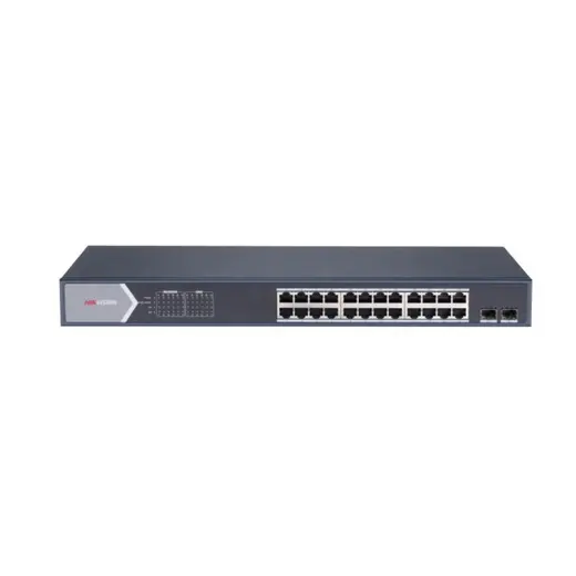 HIKVISION 24port PoE 225W 2-SFP Gigabit Yönetilemez Switch DS-3E0526P-E/M görseli 2