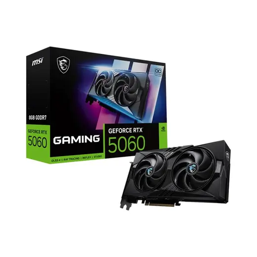MSI GEFORCE RTX5060 8G GAMING OC 8GB GDDR7 128BIT 1XHDMI 3XDP EKRAN KARTI görseli 1