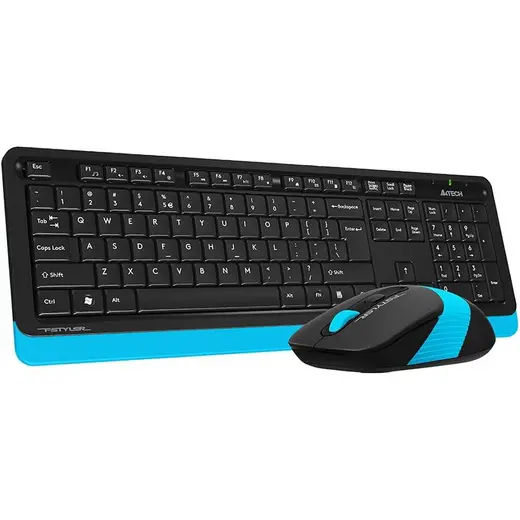 A4 Tech FG1010 Q Kablosuz MM Klavye Mouse Mavi alternatif görünüm