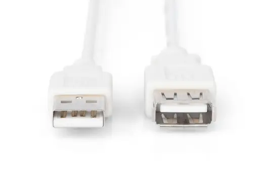 DIGITUS AK-300202-018-E USB 2.0 Uzatma Kablosu, USB A, Erkek - USB A Dişi, AWG 28, 1.8 metre, USB 2.0 uyumlu, UL alternatif görünüm