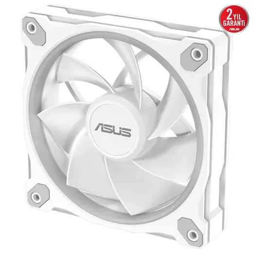 ASUS Prime MR120 Reverse Blade ARGB 120mm Kasa ve Radyatör Fanı (Ters Kanat - Beyaz) / 90DA00L3-B09000 görseli 3