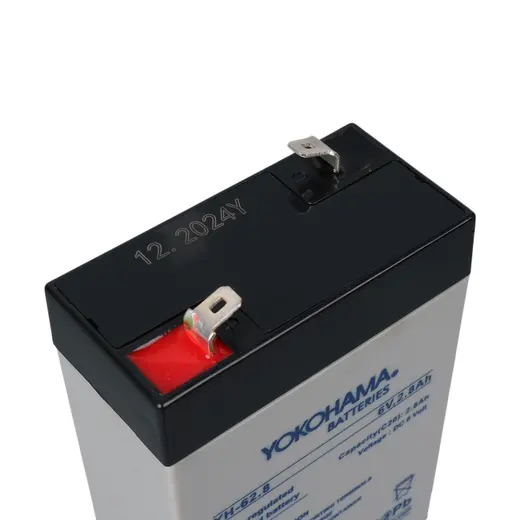YOKOHAMA YH-62.8 6 VOLT - 2.8 AMPER DİK AKÜ (66 X 33 X 97 MM) görseli 4
