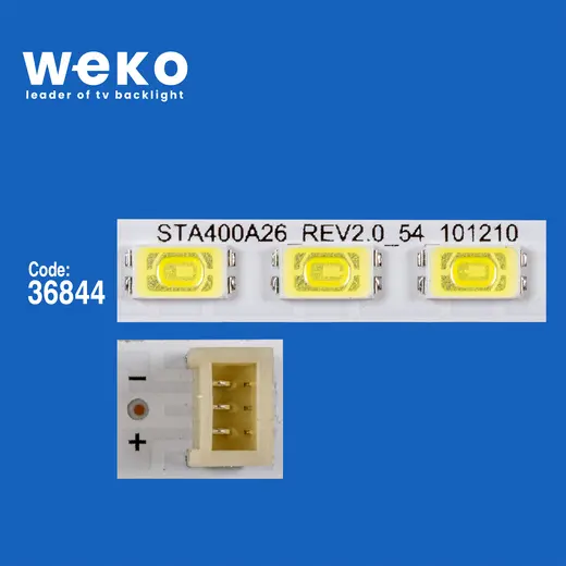 WKSET-6037 36844X2 STA400A26_REV2.0_54_101210 2 ADET LED BAR (54LED) alternatif görünüm