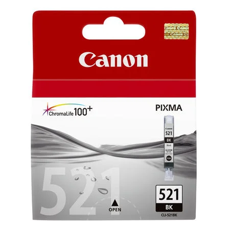 Canon CLI-521 2933B004 Siyah Orijinal Kartuş