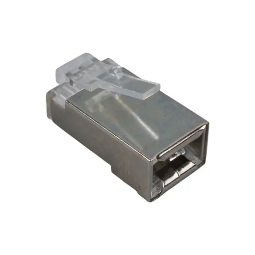 POWERMASTER PM-2334 8P/8C SHIELD RJ45 CAT5 METAL UÇ (100LÜ PAKET) alternatif görünüm
