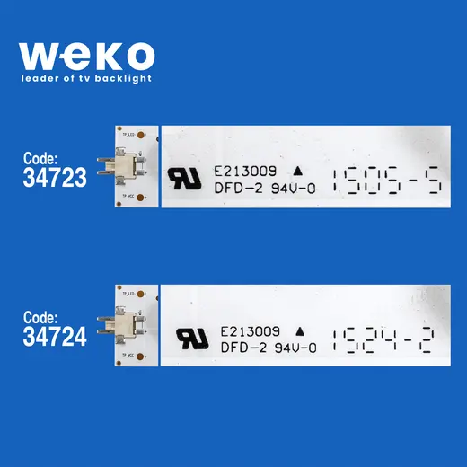 WKSET-5040 34723X6 34724X6 ARCELİK_49_ATHENA_6X6+6X6_2121C_6S1P_NH 12 ADET LED BAR(ÇIKMA ORJİNAL) alternatif görünüm