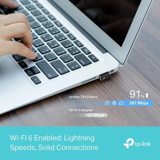 TP-LINK Archer TX1U Nano Wıfı6 USB Kablosuz Adaptör alternatif görünüm