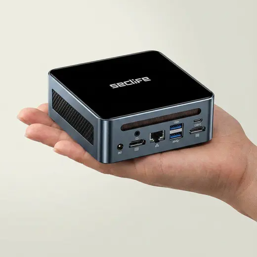 Seclife MP-AN210 Ryzen 3-3200U 8GB 256GB Siyah DOS Mini PC görseli 2
