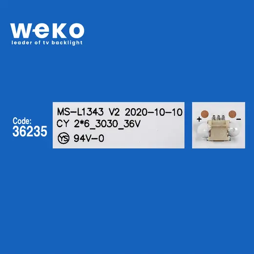 WKSET-5743 36235X2 RF-BU320E30-0601S-02 A2 CY-32DN-3030-300MA-36V 2 ADET LED BAR (6V6LED58,3CM) alternatif görünüm