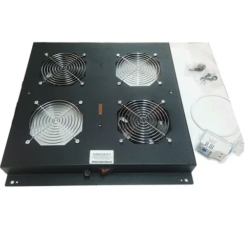 AGER Dikili Tip 2li Termostatlı Siyah Fan Modülü VG-F2T-A-S1 görseli 1
