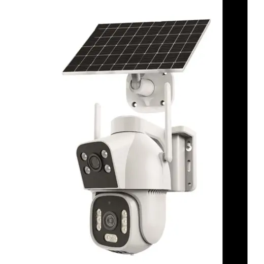 INOX 2+2MP PTZ Speed Dome 3.6mm Kablosuz IP Solar Kamera 4G Sim Kart Destekli X15 görseli 3