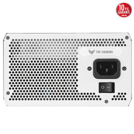 ASUS 1000w 80+ Gold TUF GAMING 1000G WHITE Tam Modüler Power Supply Beyaz / 90YE00S5-B0NA00 görseli 2