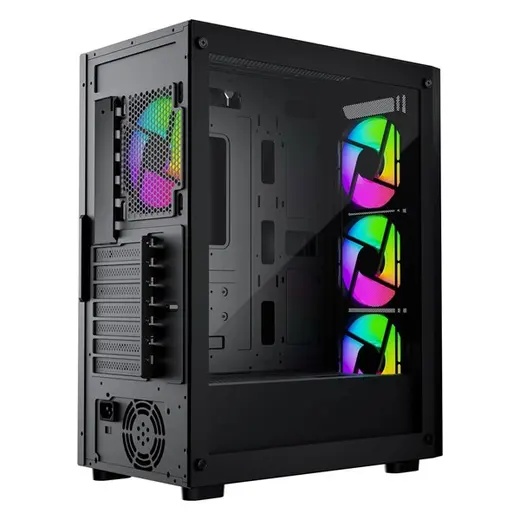 GAMEBOOSTER 650W 80+ WHITE RAIDER E651B Gaming Mid-Tower PC Kasası görseli 2