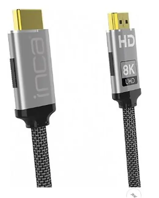Inca IHM-15T 1.5mt 2.0 Altın Uç Örgülü Kablo Hdmı To Hdmı Kablo 8K 2.1V ( 7680 × 4320 8K)