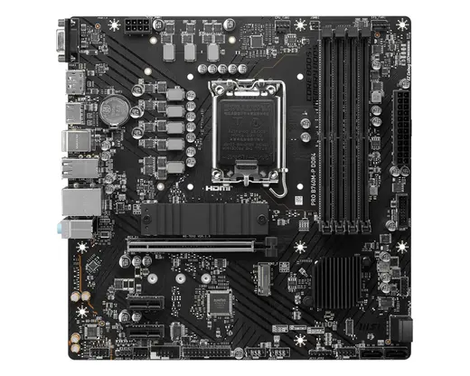 MSI PRO B760M-P DDR4 HDMI DP PCIe 16X v4.0 1700p mATX görseli 5