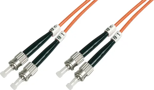 BEEK BC-FO-6STST-01 ST-ST Fiber Optik Patch Kablo, Multimode OM 1 62.5/125 Duplex, 3.0mm, LSZH, 1 metre