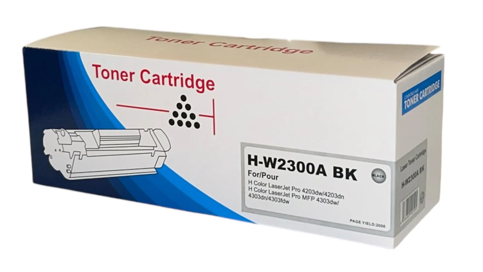 HP 230A W2300A Muadil Toner Siyah Pro 4203dn 4303fdw (Chipli)