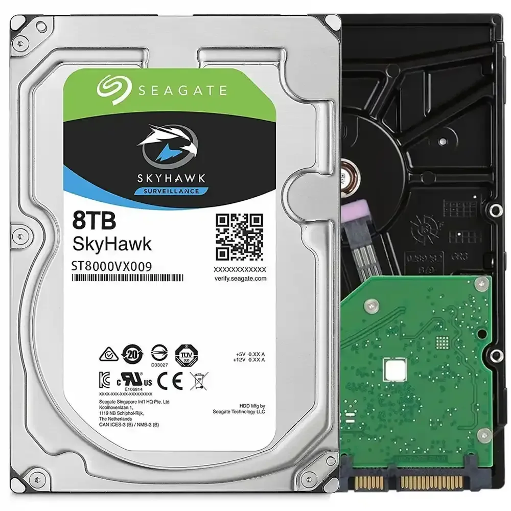 SEAGATE 8TB 3.5" SKYHAWK ST8000VX009 5400 RPM 256MB SATA-3 Güvenlik Diski