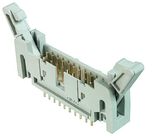 SPEED AWH 20G-0202 PCB Konnektör, 20 Pin Erkek, Altın Kaplama, Uzun Kilitli