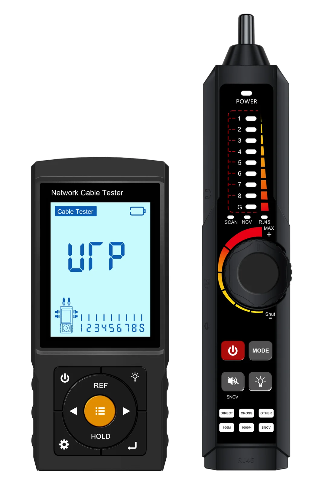 BEEK BT-LT-300S 3" Şarj Edilebilir Ağ Kablosu Test Cihazı, RJ45 TDR Kablo Test Cihazı, Kablo İzleyici