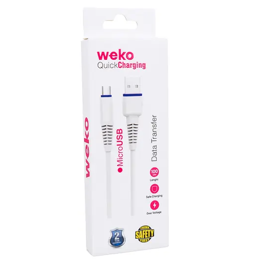 WEKO WK-22020 USB TO MICRO USB 1 MT ŞARJ KABLOSU (NO:2) görseli 3