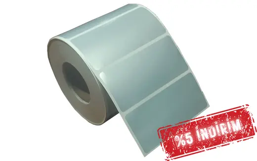 Silvermat Etiket 90mm X 40mm 1li 📣 𝗥𝗲𝘀𝗶𝗻 𝗥𝗶𝗯𝗼𝗻 𝗴𝗲𝗿𝗲𝗸𝗶𝗿 görseli 1
