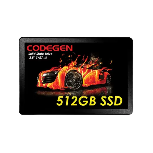 CODEGEN 512GB CDG-512GB-SSD25 560- 500MB/s SSD SATA-3 Disk görseli 2