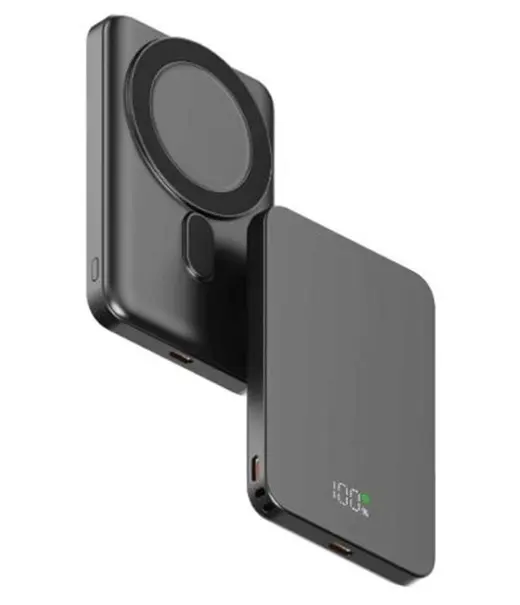 Snapron SNP-3020 Slim PD 22.5W Hızlı Şarj Lcd Ekran Magsafe 5000 mAh Powerbank