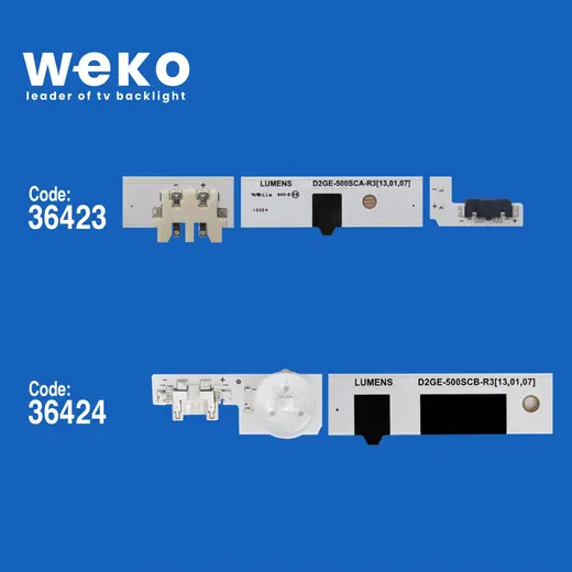 WKSET-5638 36423X9 36424X9 D2GE-500SC-R3 2013SVS50F 18 ADET LED BAR alternatif görünüm