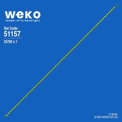 WKSET-6157 35780X1 230RTJ REV0.1 - 4DT343E3 - SDT245J0 - F3301G 1 ADET LED BAR (51LED)