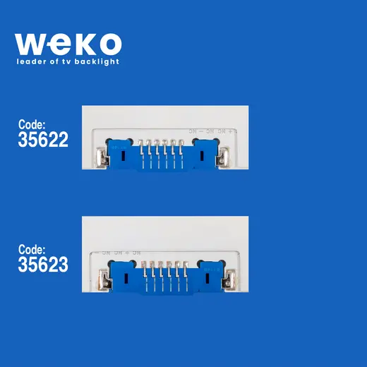 WKSET-5300 35622X1 35623X1 BN96-39673A/BN96-39674A 2 ADET LED BAR (58LED) alternatif görünüm