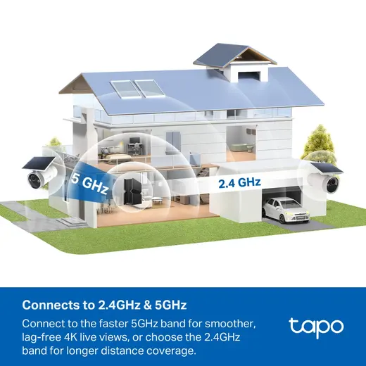 TP-LINK 8MP Bullet 3MM WIFI Kablosuz Güneş Panelli Pilli IP Kamera TAPO-C465 görseli 3