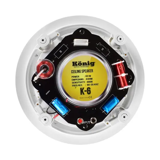 KÖNİG K-6 20 CM TWEETERLİ CROSOVERLI TRAFOSUZ ALÇIPAN HOPARLÖR alternatif görünüm