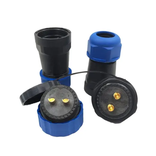 SD28 SU GEÇİRMEZ 28 MM 2 PİN ERKEK-DİŞİ DÜZ KABLO KONNEKTÖR alternatif görünüm