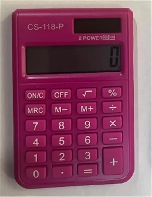 CSL CS-118-P Pembe 8 Hane Cep Tipi Hesap Makinesi