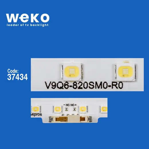WKSET-6779 37434X4 V9Q6-820SM0-R0 BN96-48256A 4 ADET LED BAR (BLUE) (50LED) alternatif görünüm
